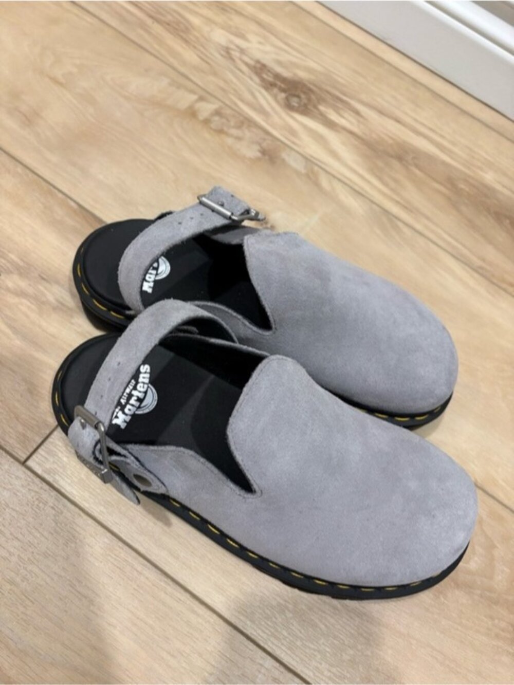 Dr. Martens Zebzag Mules Grey Suede - Picture 3 of 8